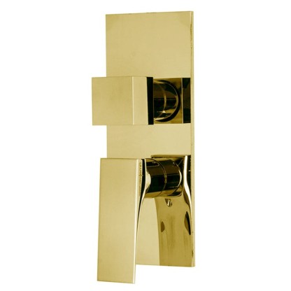 Fima Carlo Frattini Zeta Смеситель для душа, встраиваемый, с переключателем на 2/3 выхода, цвет: золото