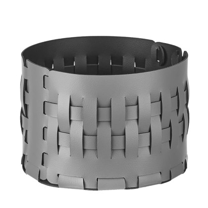 ADJ Корзина Bottega, D20xH12 см., цвет: серый/черный