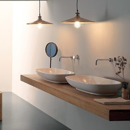 Globo Stockholm Раковина накладная 70x37см., без отв., цвет: белый