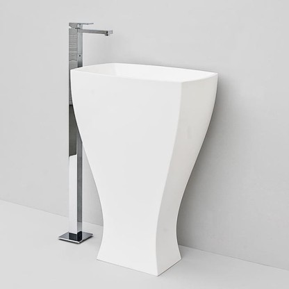 Artceram JAZZ Livingtec Раковина напольная с сифоном, 60х48х85см, цвет: белый глянцевый