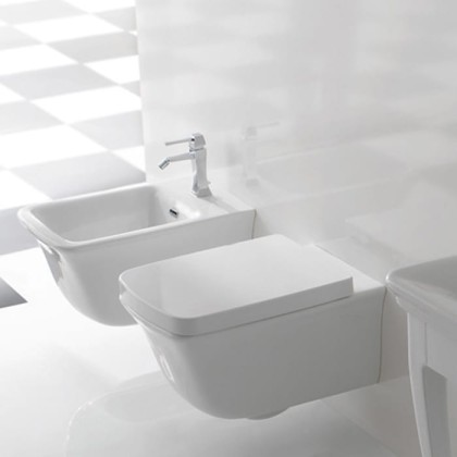 Globo Relais Унитаз подвесной 56х36см, с системой скрытого крепежа, цвет: белый