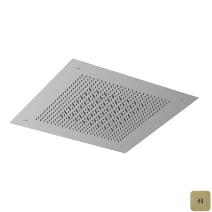 Almar Velvet Rain Верхний душ, встраиваемый, 38х38см., 2 режима, цвет: латунь брашированная PVD