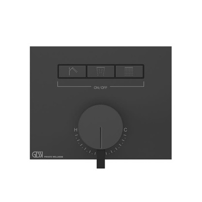 Gessi Hi-Fi Смеситель для душа, с включением до 3 источников одновременно, внешняя часть, цвет: black XL