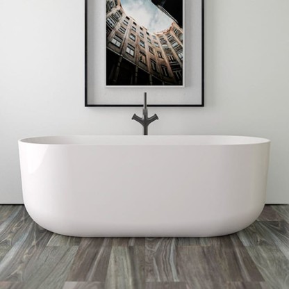 Knief Venice Ванна отдельностоящая 170х75х60см., щелевой перелив, цвет: белая глянцевая