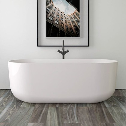 Knief Venice Ванна отдельностоящая 170х75х60см., щелевой перелив, цвет: белая глянцевая