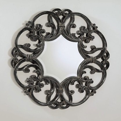 Devon&Devon Black Amelie Зеркало 89х89см, цвет: черный/патина