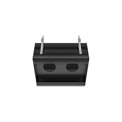 Gessi Binario Профиль линейный 460 мм, для 2 модулей, установка Easy-Fix, цвет: Black XL