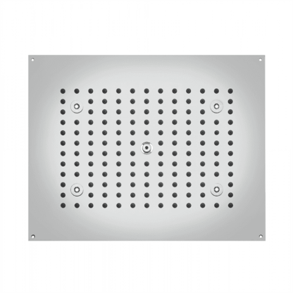 BOSSINI DREAM-RECTANGULAR Верхний душ 470 x 370 мм с 4 LED RGB, блок питания/управления, Cromoterapia, цвет: хром
