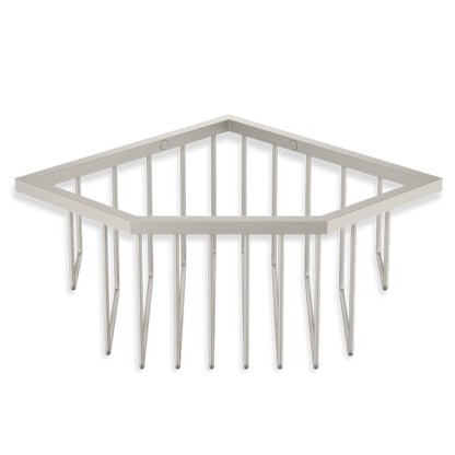 Decor Walther WA ECK1 Корзина универсальная 18x18x9.5см для душа, угловая, подвесная, цвет: никель сатинированный