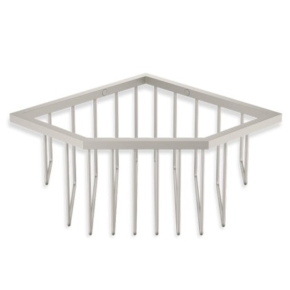 Decor Walther WA ECK1 Корзина универсальная 18x18x9.5см для душа, угловая, подвесная, цвет: никель сатинированный