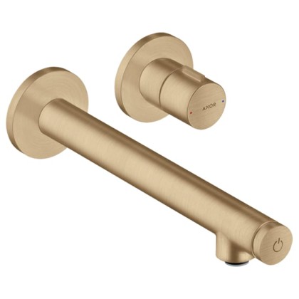 Axor Uno Select Смеситель для раковины, встраиваемый, излив: 22.1см., цвет: шлифованная бронза