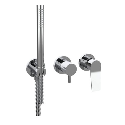 Bongio GIO2 Смеситель встроенный для душа с ручной лейкой, цвет: хром