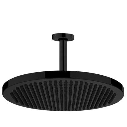 Bossini Apice Верхний душ ?280 мм., с потолочным держателем 237 мм., цвет: черный матовый