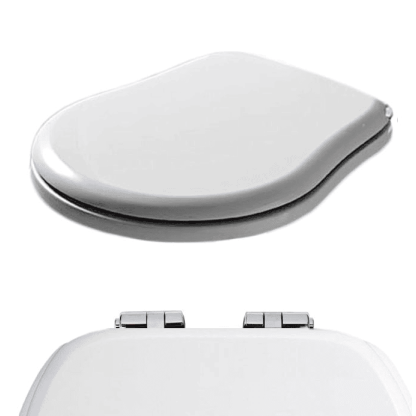 KERASAN Retro запчасть - Комплект шарниров (микролифт) для сиденья 108801/108840, цвет хром (только для сидений нового типа 2019г и позже)