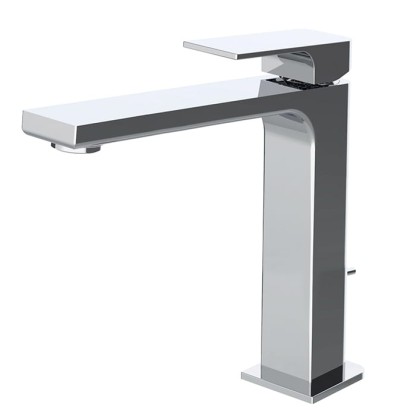 Carlo Frattini Fit Смеситель для раковины, на 1 отв, донный клапан, h167мм излив 160мм, цвет: хром