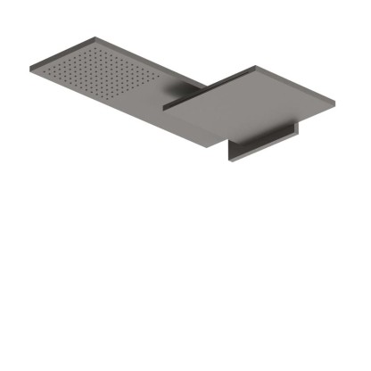 Fantini Venezia Двойной верхний душ, латунь, настенный, цвет: Matt Gun Metal PVD