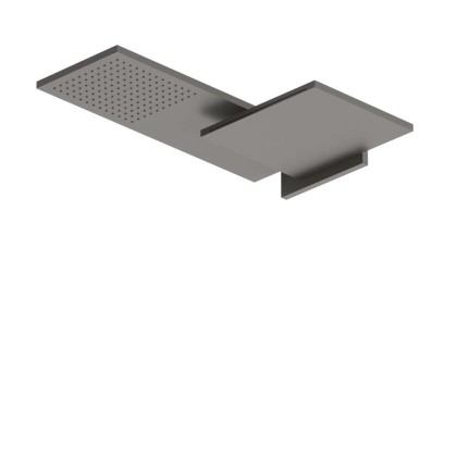 Fantini Venezia Двойной верхний душ, латунь, настенный, цвет: Matt Gun Metal PVD