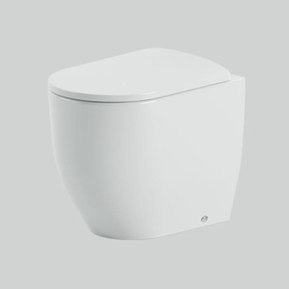 Artceram Monet Унитаз напольный 36х52см., приставной Rimless, цвет: белый матовый