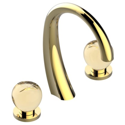 THG Pomme cristal lustr? or Смеситель для раковины, 3 отв., цвет: светлое золото