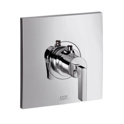 Axor Citterio, Термостат Highflow, с рычаговой рукояткой, СМ, внешняя часть, цвет: хром