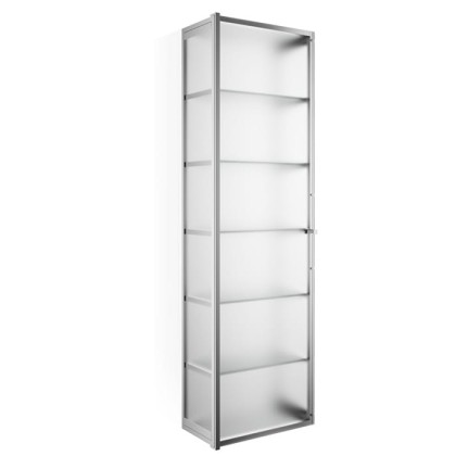 Decor Walther Glas S 4 Шкафчик подвесной 35x19x120см, стекло матовое, цвет: хром
