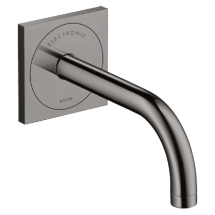 Axor Uno? Смеситель для раковины, встраиваемый, электронный, излив: 16.5см., цвет: полированный черный хром