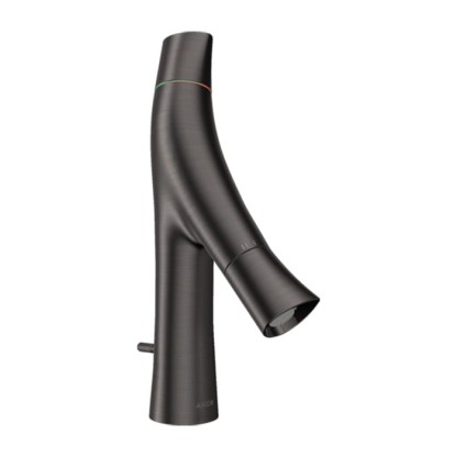 Axor Starck Organic Смеситель для раковины 80, на 1 отв., с донным клапаном, цвет: шлифованный черный хром