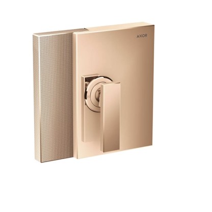 Axor Edge Смеситель для душа, встраиваемый, на 1 источник, алмазная огранка, внешняя часть, цвет: красное золото
