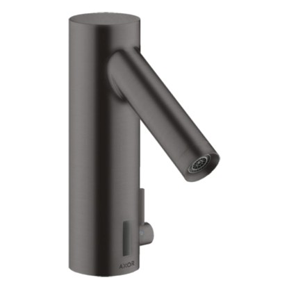 Axor Starck Cмеситель для раковины, на 1 отв., электроный, питание от батареек, цвет: шлифованный черный хром