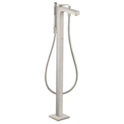 Axor Citterio Смеситель для ванны, напольный, с ручным душем, текстура, цвет: сталь