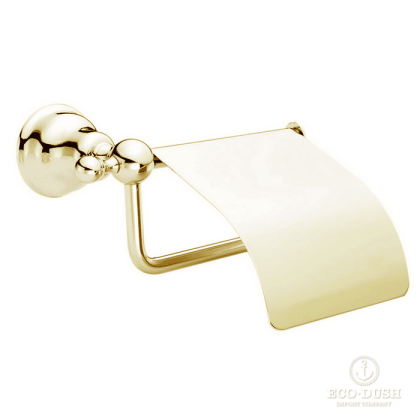 HUBER Croisette Бумагодержатель с крышкой, цвет: золото