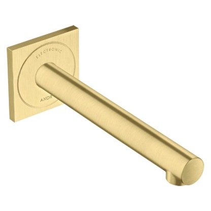 Axor Uno Смеситель для раковины, встраиваемый, излив: 22.1см., электронный, цвет: шлифованная медь