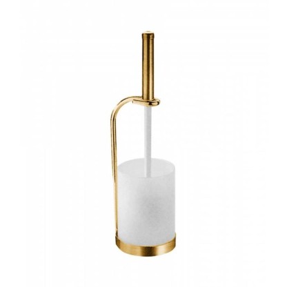 Ершик туалетный напольный Bongio Fleur, цвет: золото 24к.