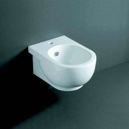 SIMAS E-LINE Биде подвесное 51х35см c 1 отверстием под смеситель, цвет: белый