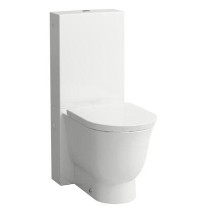 Laufen New Classic Унитаз моноблок безободковый 70х37х44см, выпуск универсальный, цвет: белый