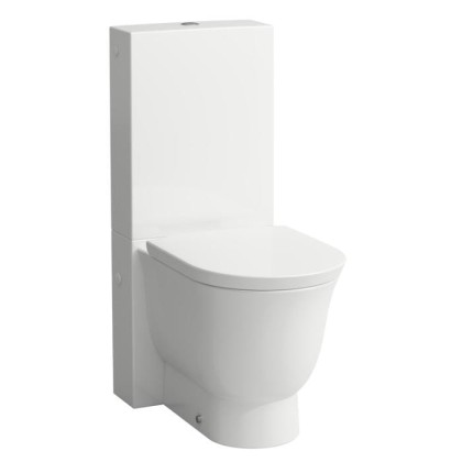 Laufen New Classic Унитаз моноблок безободковый 70х37х44см, выпуск универсальный, цвет: белый