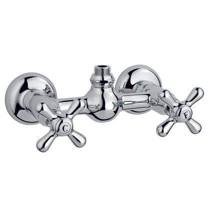 Nicolazzi Nuova Brenta Смеситель для душа с 2мя ручками, вывод сверху 1/2", без душевой лейки, цвет: хром