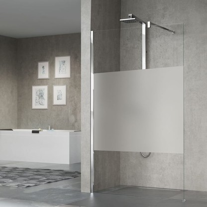 Novellini Giada H Душевое ограждение 117-118.5х205cм., с свободным входом, с настенным кронштейном, стекло прозрачное, цвет: Silver