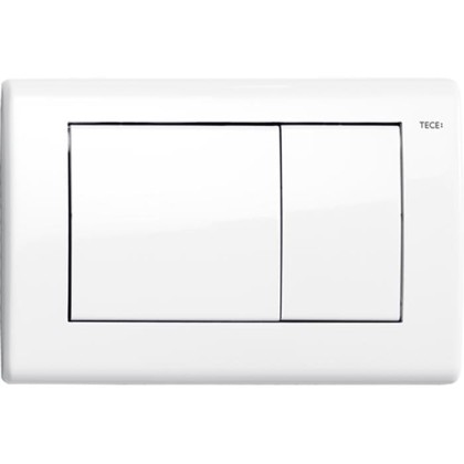 TECEplanus Панель смыва с двумя клавишами, белый глянцевый