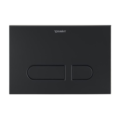 Duravit DuraSystem Клавиша смыва для унитаза, двойной смыв, цвет: черный матовый