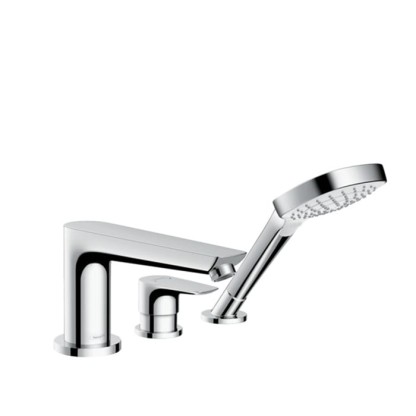 Hansgrohe Talis E Смеситель на край ванны, на 3 отв., с ручным душем, цвет: хром