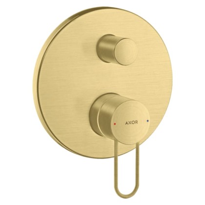 Axor Uno Смеситель для ванны, встраиваемый, с переключателем на 2 потока, со встроенной защитной комбинацией, цвет: шлифованная медь