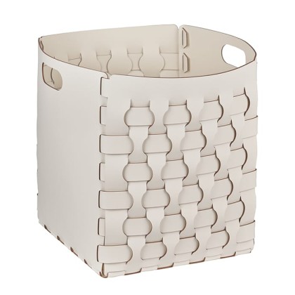 ADJ Корзинка Dubai, 35x35xH40 см., цвет: белый/панна котта