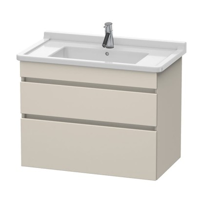 Duravit DuraStyle Тумба с раковиной 80x47см, 2 выдв. ящика, подвесная, цвет: Серо-коричневый матовый