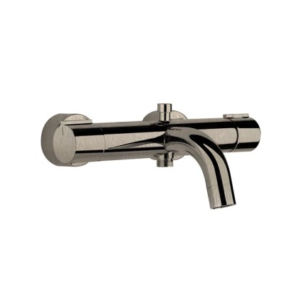 Gessi Emporio Via tortona Смеситель для ванны,, подвесной, термостатический, с автоматическим переключателем ванна-душ, цвет: Finox Brushed Nickel