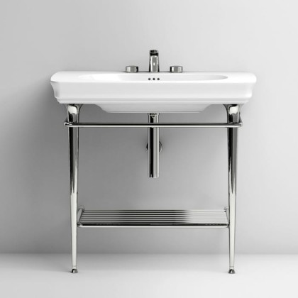 Artceram CIVITAS Структура металлическая 90х40см Tonda, полка сетка, напольная, цвет: хром