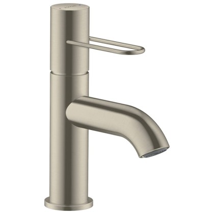 Axor Uno Смеситель для раковины 70, на 1 отв., излив: 111мм, с незапираемым донным клапаном, цвет: шлифованный никель