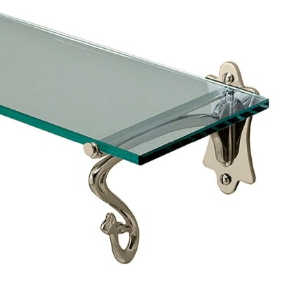 Devon&Devon Mayfair Полочка стеклянная, подвесной, цвет: никель блестящий