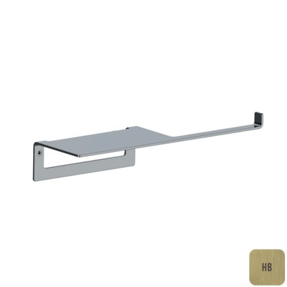 Almar Аксессуары Бумагодержатель с полочкой, цвет: латунь брашированная PVD