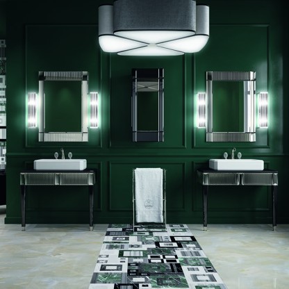 Oasis Rialto Комплект мебели напольный, №2, L98xP51x H:200см, цвет: black glass/хром